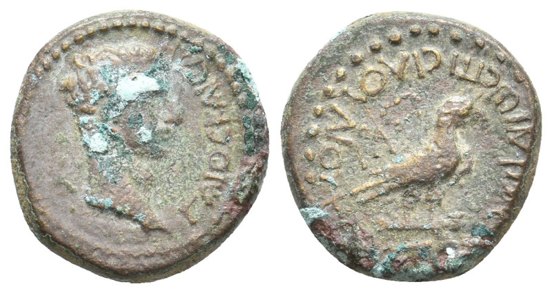 PHRYGIA, Amorium. Caligula, 37-41 AD, Ioustos Vipsanios and Silvanos Vipsanios, ...