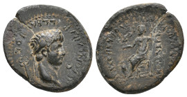 PHRYGIA. Acmonea. Nero, circa 65 AD. L. Servenius Capito and Iulia Severa, magistrates. AE.
Obv: ΝΕΡΩΝ ΚΑΙΣΑΡ ΣΕΒΑΣΤΟΣ.
Laureate head of Nero, right...