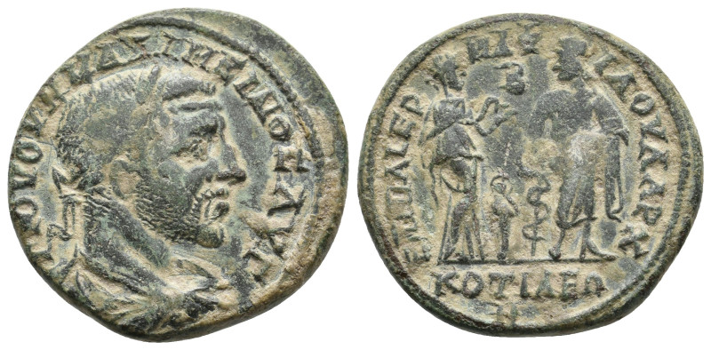 PHRYGIA, Cotiaeum. Maximinus, 235-238 AD. AE.
Obv: [Γ] ΙΟΥ ΟΥΗ ΜΑΞΙΜΕΙΝΟⳞ ΑΥΓ....