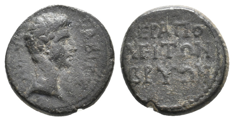 PHRYGIA, Hierapolis. Augustus. 27 BC-AD 14. AE. Fabius Maximus, proconsul; Bryon...