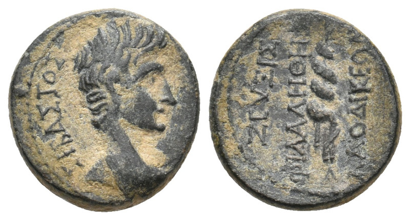 PHRYGIA, Laodicea ad Lycum. Augustus, 27 BC-14 AD. AE. Zeuxis Philalethes, magis...