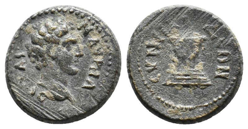 PHRYGIA, Synnada. Marcus Aurelius, 161-180 AD. AE.
Obv.: Μ ΑVΡΗΛΙΟϹ [Κ]ΑΙ.
Bar...