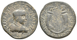 PISIDIA, Antiochia. Gallien. AD 253-268. AE.
Obv: IMP CAES P LIC GAIIIO P AVG.
Laureate, draped, and cuirassed bust of Gallien, right.
Rev: COL CAE...