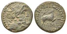 SELEUCIS & PIERIA, Antioch. Pseudo-autonomous. Time of Augustus to Tiberius, 27 BC-37 AD. Silanus, legatus.
Obv: Laureate head of Zeus, right.
Rev: ...