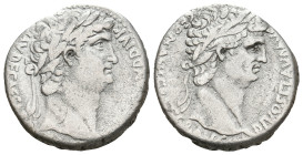 SYRIA, Uncertain Syrian mint of Nero/Claudius tetradrachms. Claudius (Divus), reign of Nero, 54-68 AD. AR Tetradrachm.
Obv: [NERO CLA]VD DIVI CLAVD F...