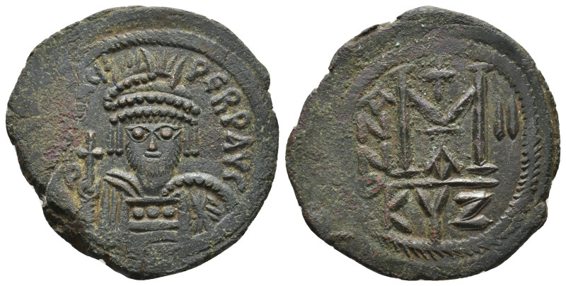 HERACLIUS, 610-641 AD. AE, Follis. Constantinople.
Obv: [D N hERA]CLI PERP AVG....
