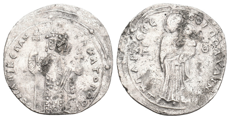 ROMANUS III ARGYRUS, 1028-1034 AD. AR, Miliaresion. Constantinople.
Obv: + ΠΑΡ[...