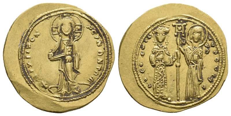 THEODORA, 1055-1056 AD. AV, Histamenon Nomisma. Constantinople.
Obv: + IhS XIS ...