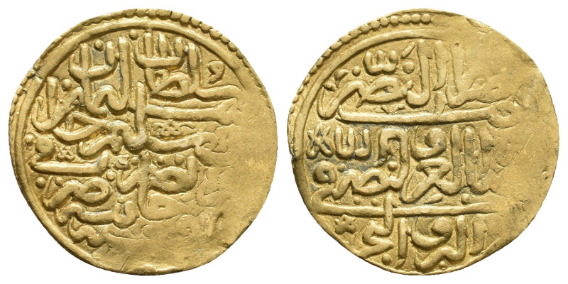 Islamic. Ottoman Empire. SULAYMAN I QANUNI, 1520-1566 AD / 926-974 AH. AV.
Obv:...