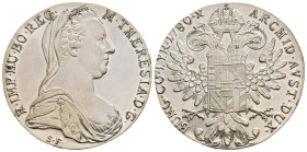 Austria, Holy Roman Empire, MARIA THERESIA, 1740-1780 AD. AR, Taler. Vienna. 1780.
Obv: M THERESIA D G R IMP HU BO REG / SF.
Bust of Maria Theresia ...