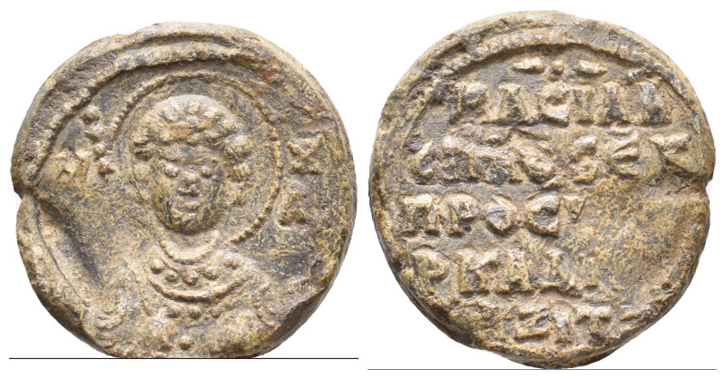 PB seal of Basil Kamytzes?, protospatharios, ek prosopou (AD 11th century, first...