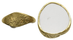 ANCIENT GREEK GOLD RING (CIRCA 3RD-1ST BC.)
Condition : See picture. No return.
Weight : 0.88 g
