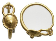 ANCIENT GREEK GOLD EARRING (CIRCA 3RD-1ST BC.)
Condition: See picture. No return
Weight: 0.87 g.