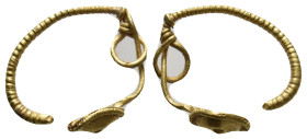 ANCIENT ROMAN GOLD EARRING (1ST-3RD CENTURY AD.)
Condition: See picture. No return
Weight: 1.09 g.