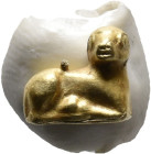 ANCIENT GREEK GOLD CALF (CIRCA 5TH CENTURY BC)
(Greco-Persian period)
Condition : See picture.
Weight : 0.45 g
Diameter : 9.90 mm