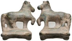 ANCIENT ROMAN BRONZE HORSE FIGURINE (1ST-5TH CENTURY AD)
Condition : See picture. No return.
Weight : 39.08 g
Diameter: 37 mm