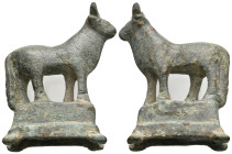 ANCIENT ROMAN BRONZE HORSE FIGURINE (1ST-5TH CENTURY AD)
Condition : See picture. No return.
Weight : 47.71 g
Diameter: 49 mm