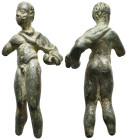 ANCIENT ROMAN BRONZE EROS ? FIGURINE (1ST-3TH CENTURY AD)
Condition : See picture. No return.
Weight : 100.17 g
Diameter: 83 mm