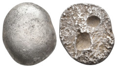 ANCIENT GREEK SILVER INGOT
Condition: See picture. No return.
Weight: 6.08 g.
Diameter: 17.20 mm