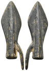 ANCIENT GRAECO-SCYTHIAN BRONZE ARROWHEAD.(CIRCA 690-220 BC).
Condition: See picture. No return.
Weight: 7.47 g.
Diameter: 48 mm