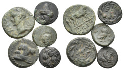 5 GREEK/ROMAN BRONZE COIN LOT
See Picture. No return.