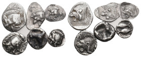 6 GREEK SILVER CYZICUS HEMIOBOL COIN LOT
See Picture. No return.
