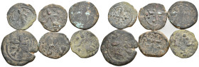 6 BYZANTINE BRONZE COIN LOT
See Picture. No return.