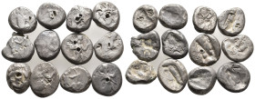 12 GREEK SILVER PERSIAN SIGLOS COIN LOT
See Picture. No return.