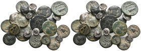 24 GREEK SILVER/BRONZE COIN LOT
See Picture. No return.