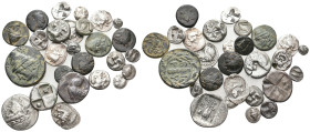 27 GREEK SILVER/BRONZE COIN LOT
See Picture. No return.