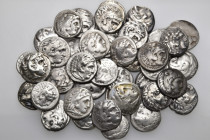40 GREEK SILVER DRACHMI COIN LOT
See Picture. No return.