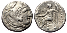 Kings of Macedon, uncertain mint in Macedon or Greece, AR drachm (Silver, 3.90g, 18mm) in the name of Alexander III the