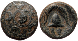 Kings of Macedon. Uncertain mint. Alexander III the Great (336-323 BC) AE (bronze, 4,10 g, 17 mm) struck posthumously un
