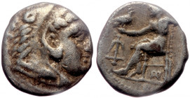 Seleukid Kingdom of Syria, Seleukos I Nikator (312-281 BC), AR drachm (Silver, 15,5 mm, 4,22 g), in the name and types o