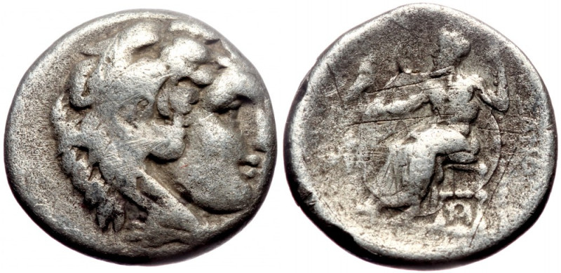 Kingdom of Macedon, Alexander III. (336-323 BC), AR drachm (Silver, 15,8 mm, 4,1...