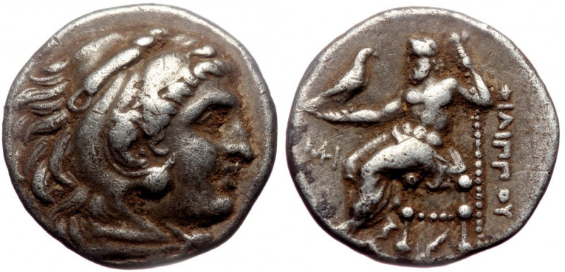 Kingdom of Macedon, Philip III Arrhidaios (323-317 BC), AR drachm (Silver, 16,8 ...