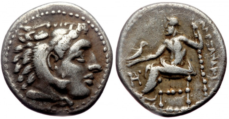 Kingdom of Macedon, Alexander III. (336-323 BC), AR drachm (Silver, 16,8 mm, 4,1...