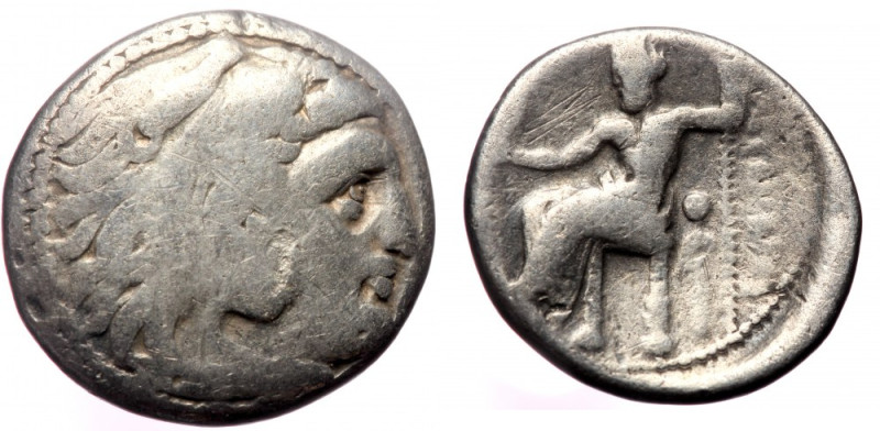 Kingdom of Macedon, Alexander III (336-323 BC) or diadoches, AR drachm (Silver, ...