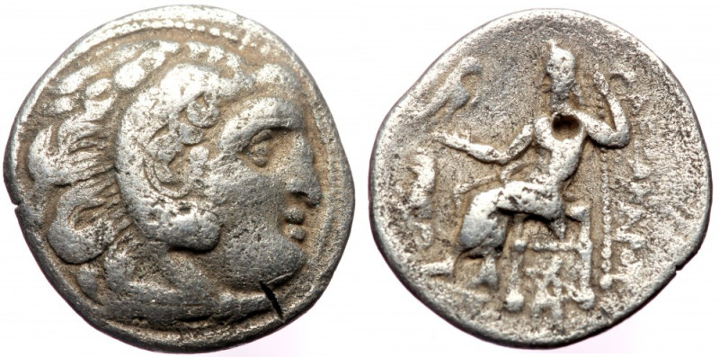 Kingdom of Macedon, Alexander III the Great (336-323 BC), AR drachm (Silver, 15,...