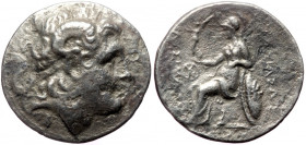 Kingdom of Thrace, Lysimachos (305-281 BC), AR tetradrachm (Silver, 30,5 mm, 13,76 g), Lysimacheia (?).
