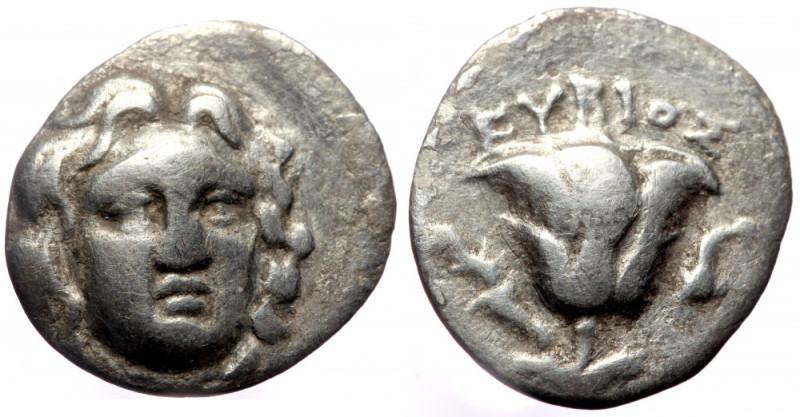 Central Greece, uncertain mint, AR drachm (Silver, 16,3 mm, 2,00 g), pseudo-Rhod...