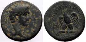 Phrygia, Apameia, Tiberius (14-37), AE (Bronze, 20,1 mm, 6,03 g), struck under magistrate Gaios Ioulios Kallikles.