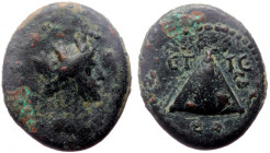 Cappadocia, Caesarea, AE 14 (bronze, 3.77g, 14mm) Trajan (98-117AD) issue year 15 (AD 112/13)