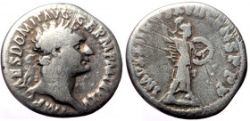 Domitian (81-96) AR Denarius (Silver, 18 mm, 2.68g) Rome, 95-96.