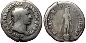 Trajan (98-117) AR Denarius (Silver, 20mm, 2.73g) Rome, 101-102.