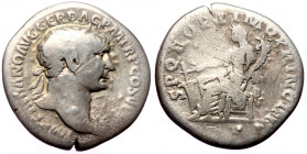 Trajan (98-117) AR Denarius (Silver, 2.91g, 19mm) Rome, 103-111.
