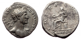 HADRIAN (117-138) AR denarius (Silver, 2.83g, 19mm) Rome