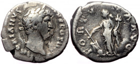 Hadrian (117-138) AR denarius (Silver, 3.09g, 18mm) Rome, 134-138.