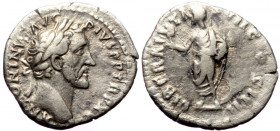 Antoninus Pius (138-161) AR Denarius (Silver, 18mm, 2.91g) Rome, 153-154.