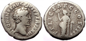 Antoninus Pius (138-161) AR Denarius (Silver, 3.23g, 17mm) Rome, 159-160.